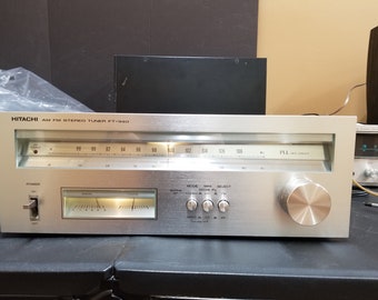 Vintage Hitachi AM FM Stereo Tuner FT-340 Works
