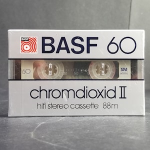 Vintage Basf Cassette Tapes Chromdioxid II Sm Cassette 60 New Sealed