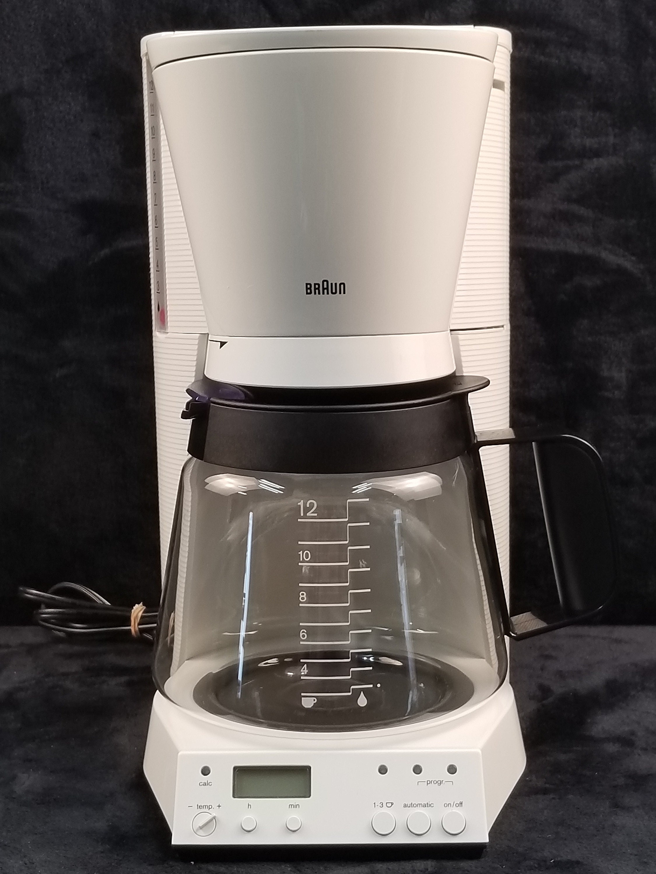 Vintage Braun Coffee Maker 12 Cups Type 3071 / KF185 Tested 