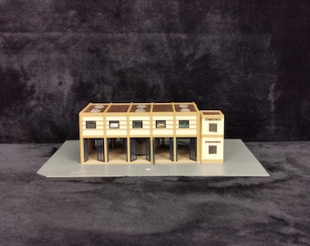 Vintage N Scale Vollmer Fire Station Scenery Layout Built Custom Lighted Working with Sound