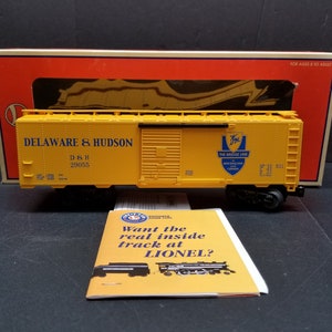 Lionel O Scale Delaware & Hudson Boxcar 6-17258 Yellow New Open Box