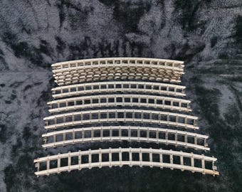 Vintage Tri-Ang HO/OO Scale Curved Track: Large Radius Series 3, Lot of 10