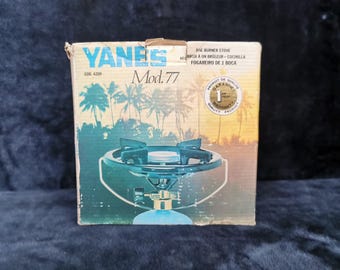 Yanes Mod 77 Camping Stove - One Burner with Original Box