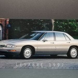Buick LeSabre 1997 vintage Dealership Advertising Poster - Carton - 36"x24"x1/4"