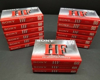 15 Sony HF 90min Blank Audio Cassette Tapes - New & Sealed