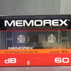 Vintage Memorex Cassette Tapes Db 60 Type I New Sealed