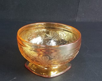 Carnaval vintage vidro laranja lustre sorvete prato pedestal de vidro sorvete sobremesa prato floral desing produtos vidreiros