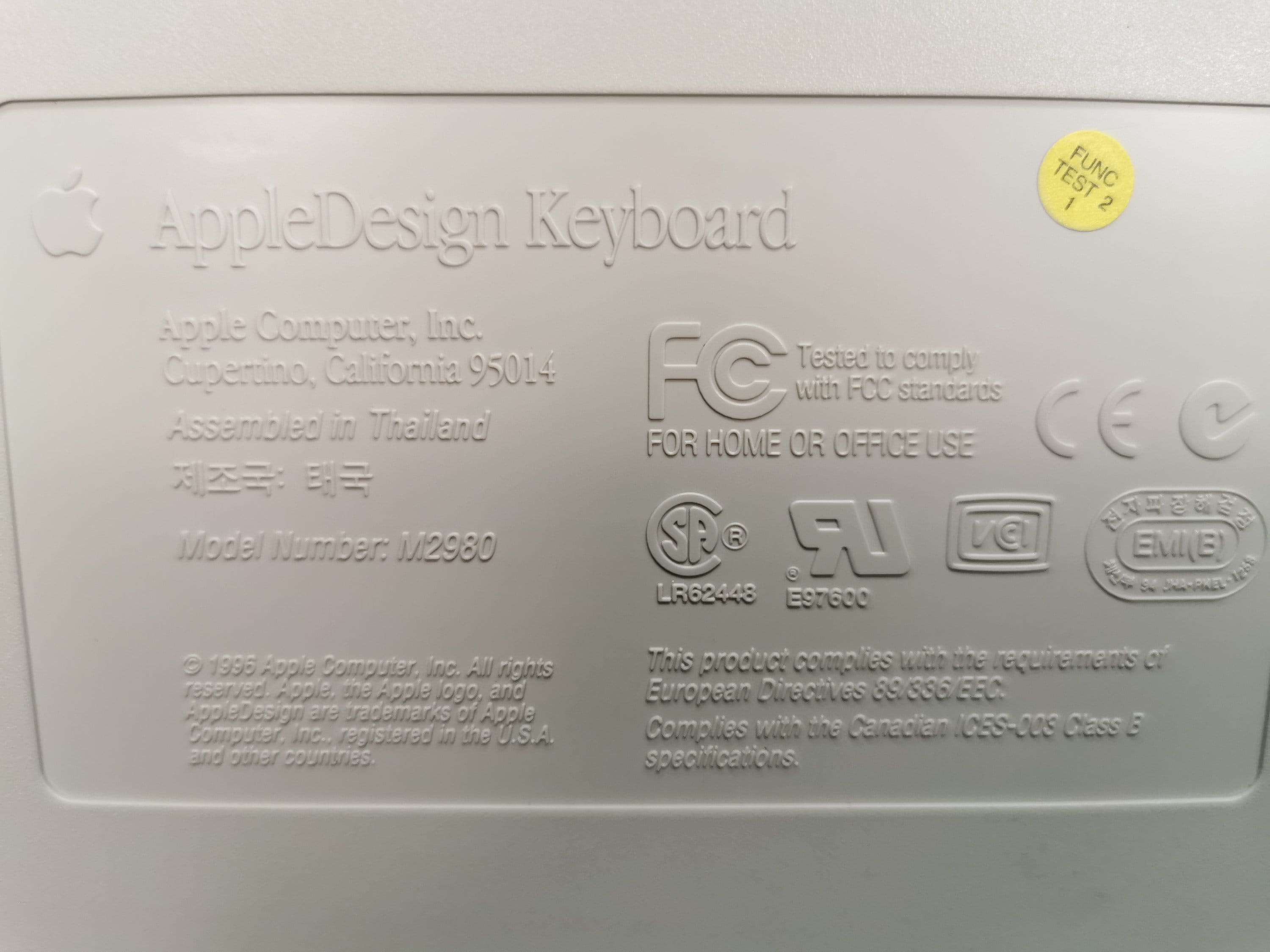ビンテージAppleDesignキーボードモデルM2980 - 機能的 - Etsy 日本