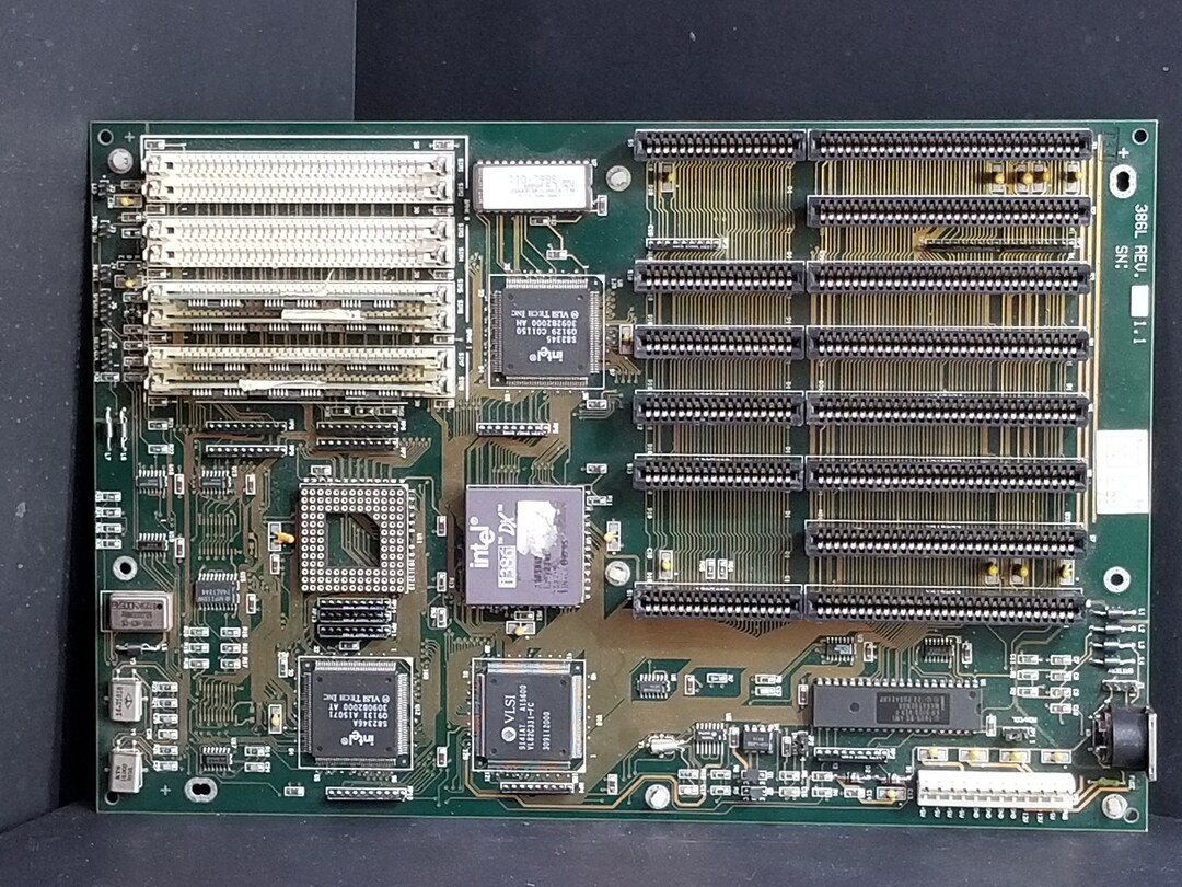 Intel i386 DX CPUセット Intel I386 DX With Motherboard and RAM Not Tested as Is - Etsy