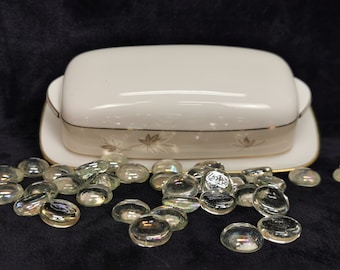Vintage Zylstra Handcrafted Select Fine China Frosted Leaves Made in Japan Butter Dish