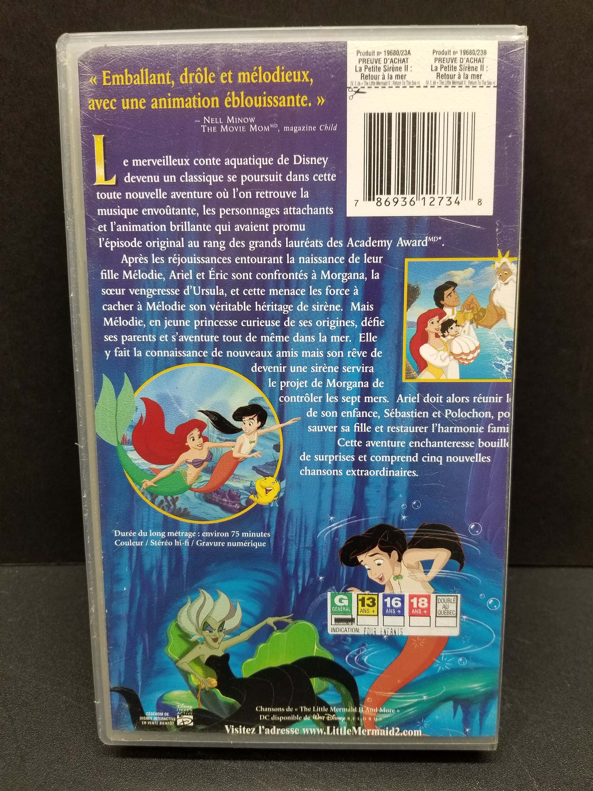 La Petite Sirène II: Retour À La Mer (french Version) Walt Disney