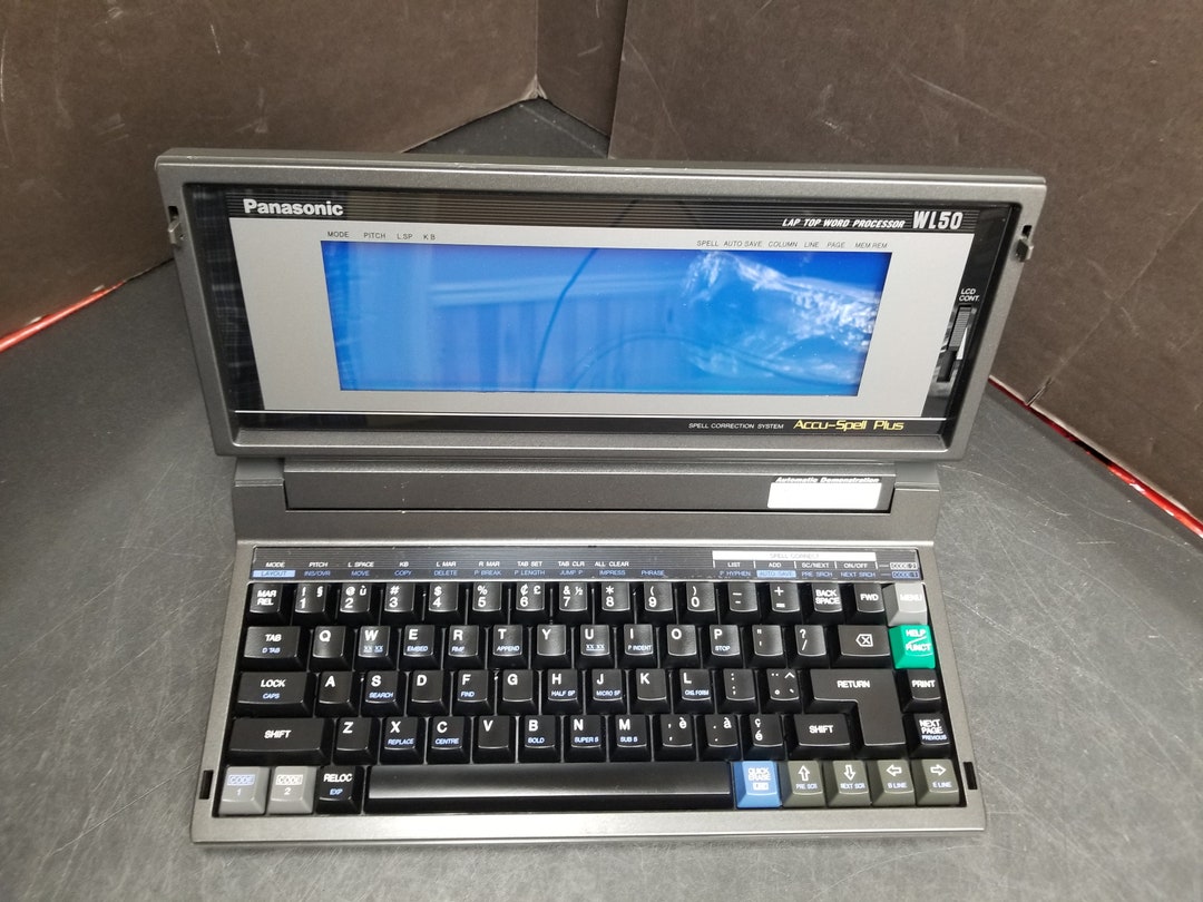 Vintage Panasonic Lap Top Word Processor WL50 Untested - Etsy