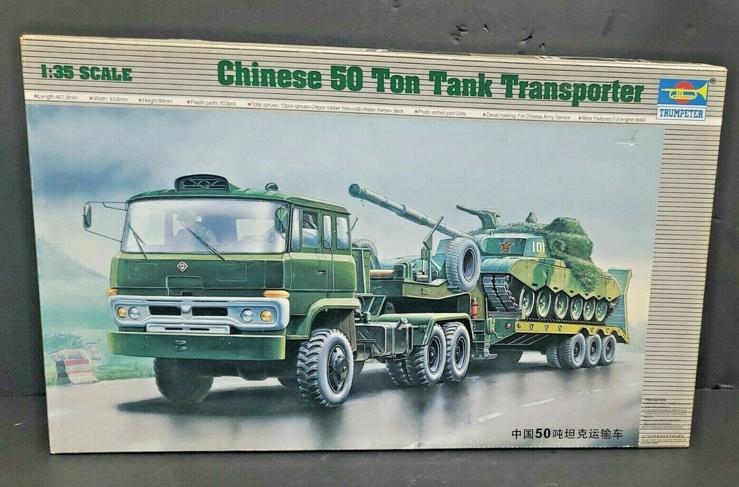 Trumpeter 00201 1/35 Chinese 50 Ton Tank Transporter Kit - New