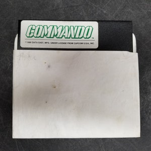 Vintage Kommando Spiel Floppy 1986 Ungetestet