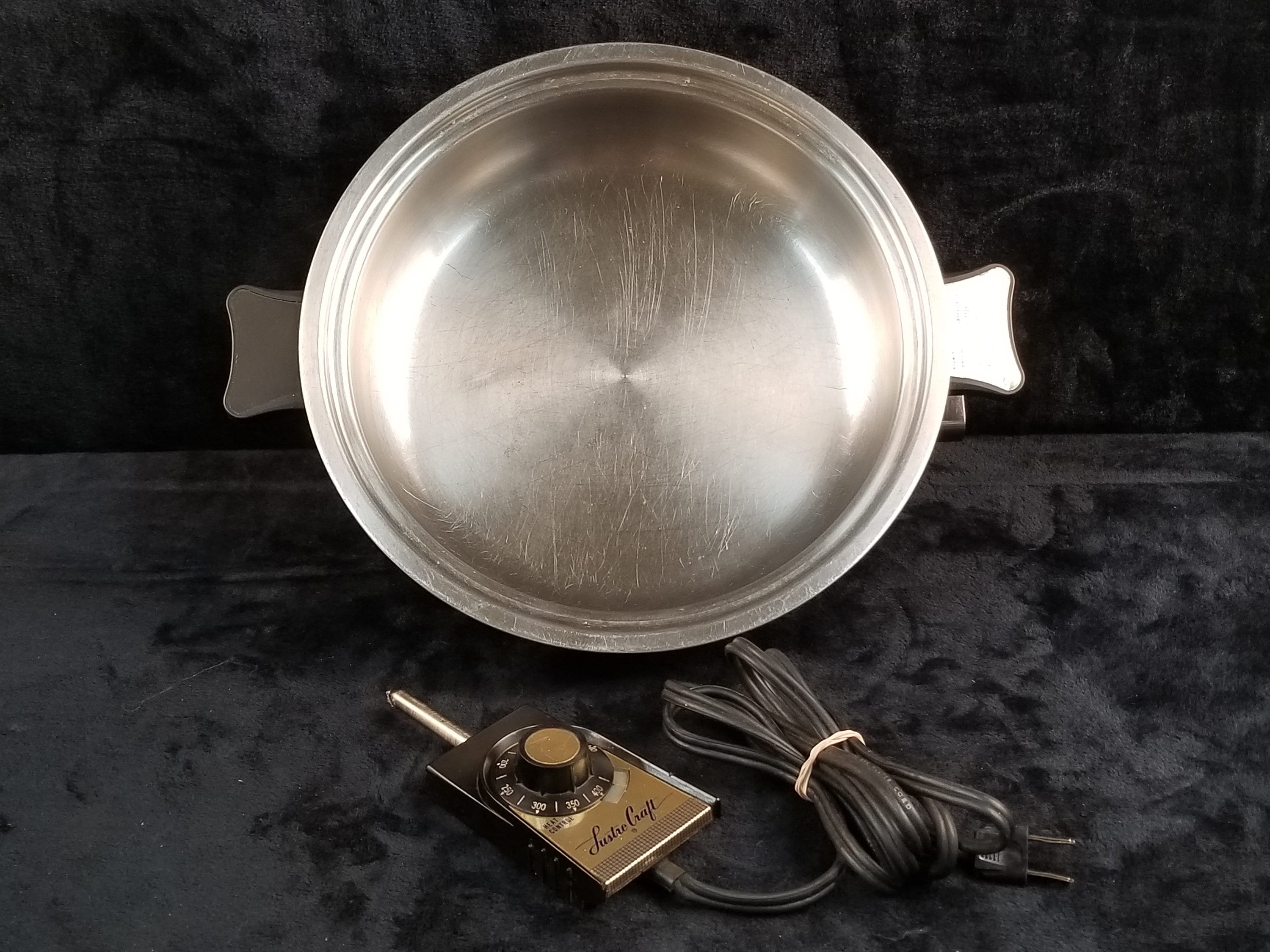 Lustre Craft 8 Small Skillet Fry Sauté Pan Pot Lid Waterless Cookware EUC  USA