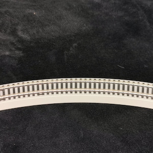 Vintage Model Power HO Scale Gray 9 1/2&quot; Curved Tracks Lot of 7
