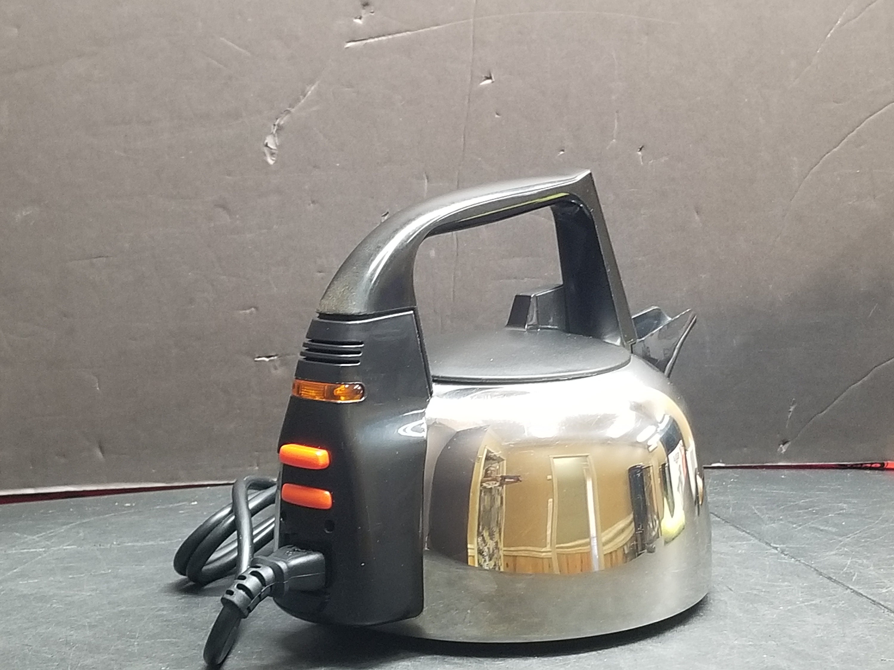 Chaleira elétrica vintage Morphy Richards em aço inoxidável muito boa