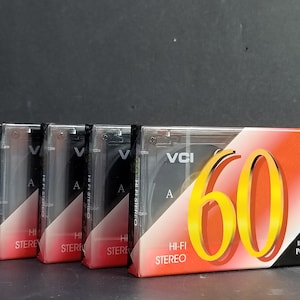 Vintage VCI Lot Of 5 Hifi Stereo Cassette Tapes 60 Minutes New Sealed