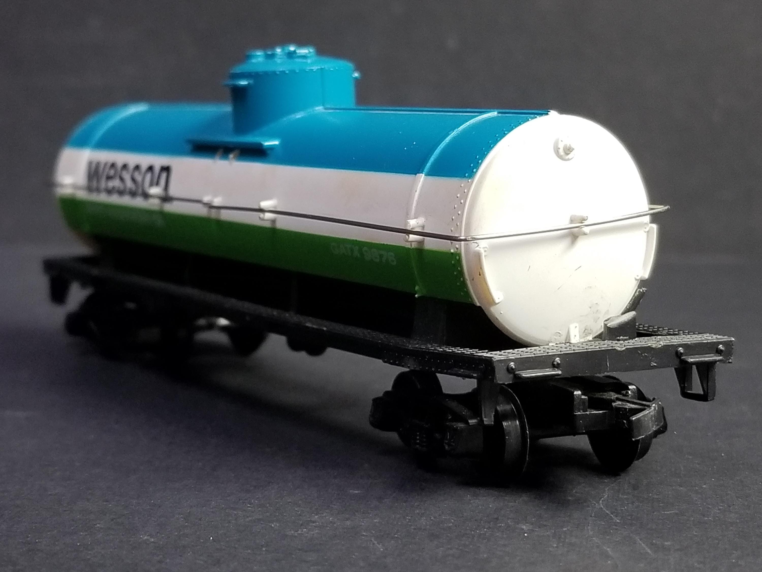HO Scale Tyco Wesson Pure Vegetable Oil Single Dome Tank Car Gatx #9876 ...