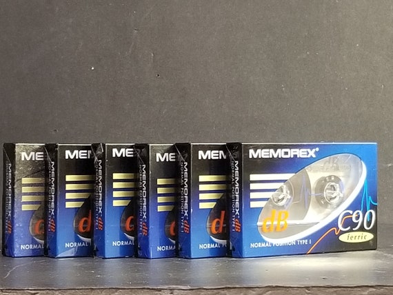 ヴィンテージ Memorex カセットテープ 6本入り DBシリーズ C90 タイプI 