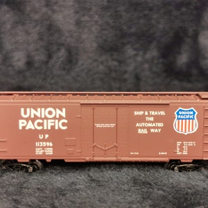 Vintage Kadee N Scale Union Pacific Box Car: Brown UP 113596