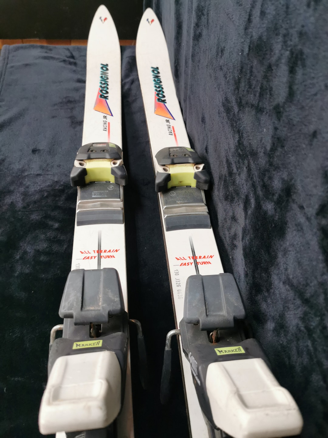 Vintage Rossignol Racing Jr All Terrain Skis 130cm J326 0636 Vintage Rossignol Racing Jr All Terrain Skis 130cm J326 0636