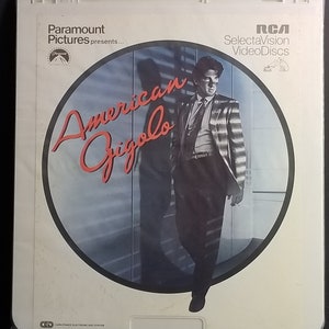 American Gigolo RCA SelectaVison VideoDiscs CED