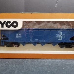 HO Scale TYCO Hopper Car Non-Operating Boston & Maine 344D:250 With Box NOS
