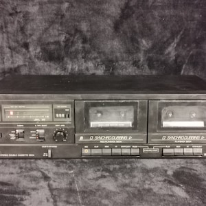 Vintage JVC TD-W103 Dual Cassette Deck - For Repair or Parts Only