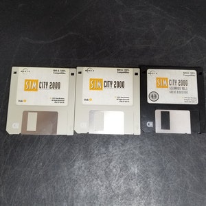 Vintage Sim City 2000 Maxis Lot of 3 Diskettes 3.5 Floppy Untested