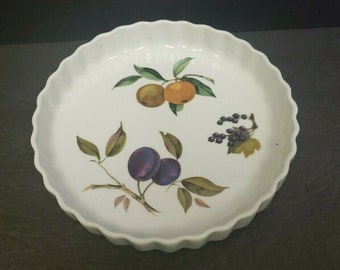 ロイヤルウースターの美しいイヴシャム「M」磁器製9インチのフラン