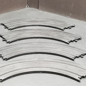 Tyco Slot Car Track HO Scale 4 Pieces 9&#39;&#39; R 1/4 Circle Track #B5843