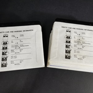 Vintage Lot of 55 5.25 PC Diskettes Games/Utilities See Description