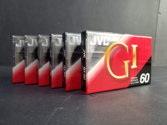 ヴィンテージ JVC カセットテープ 6本セット GI-60 タイプI 新品未開封