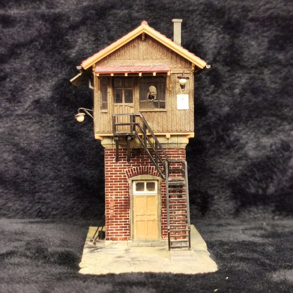 Vintage Kibri HO Scale Building Tower Control 815 Model Railroading Built