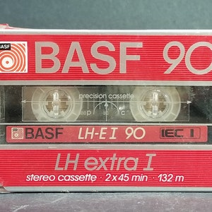 Vintage Basf Cassette Tapes Lh-e I 90 New Sealed