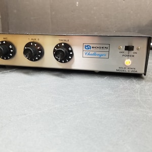 Bogen Challenger Solid State Public Address Amplifier Model C-20A Works