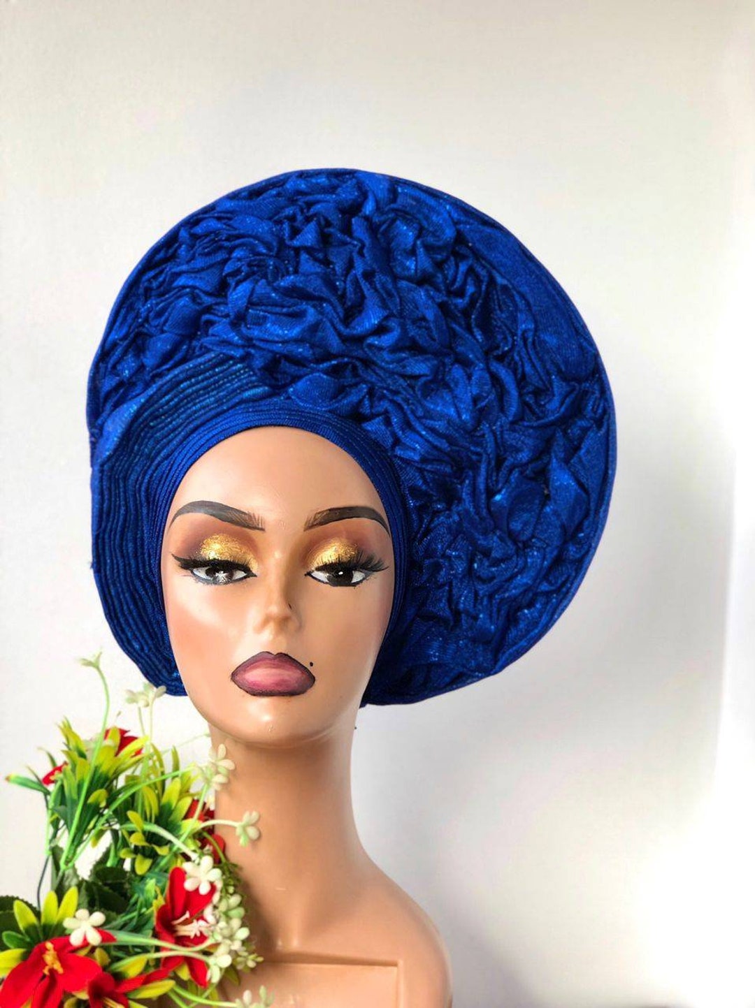 African headwrap/ Nigerian party headwrap/ Auto gele main image 1