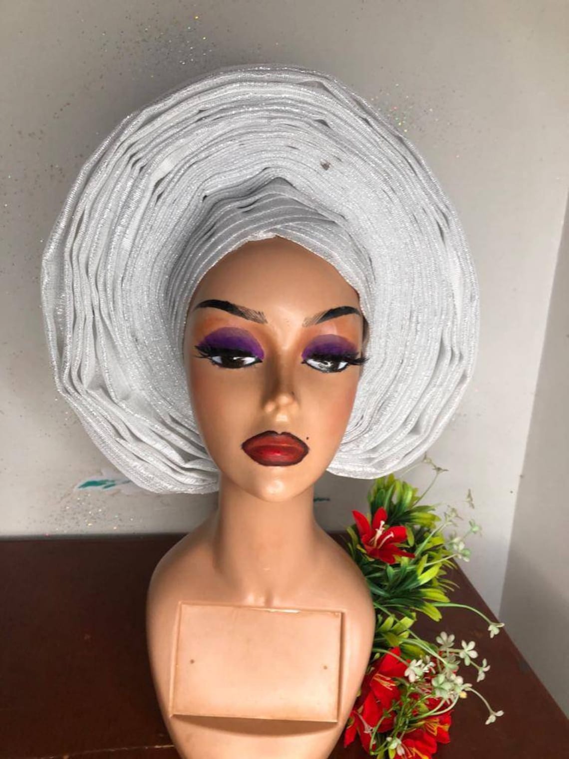 White Auto Gele Etsy