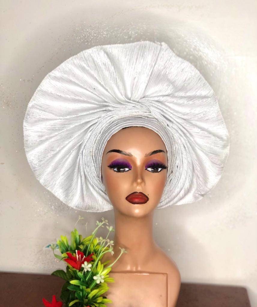 White Auto Gele Etsy
