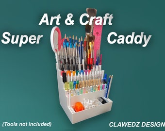 The Art & Craft "Super Caddy"/Stores everything in one place/Dot Mandala/Paint/Artist/ Container/Paintbrush/Model Maker/Storage/Box/