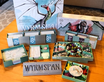 Wyrmspan & Expansion Board Game Organizer / Box Insert