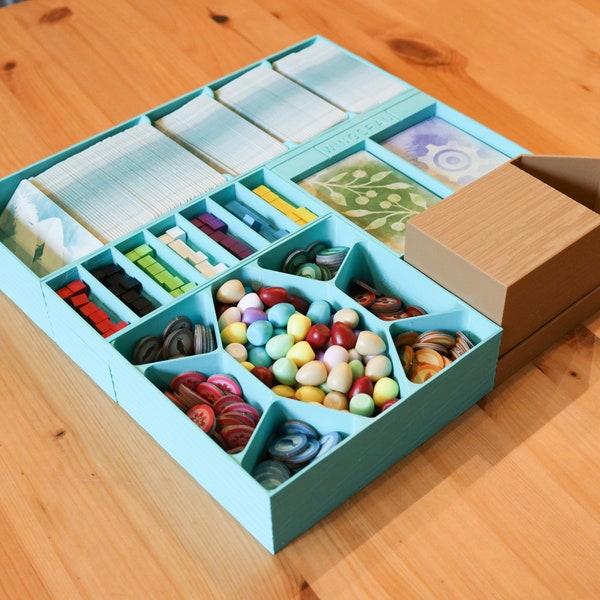 Wingspan and Three Expansions Organizer and Dice Tower