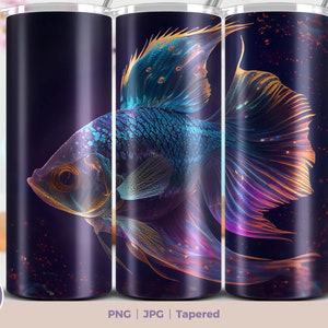 Fish 20 oz Skinny Tumbler Sublimation Design Digital Download PNG, Straight & Tapered Tumbler Wrap PNG. Nautical Ocean wrap png. Marine life