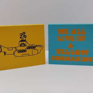 Yellow Submarine I Music Decor I Beatles Fan Art I Beatles Decor I Pop Culture Decor I Music Themed Decor I Novelty Wall Art I Home Decor