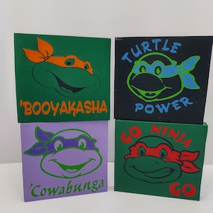 TMNT I Ninja Turtles Decor I Kids Room Decor I Novelty Wall Art I Gifts for Kids I Cartoon Wall Decor I TMNT Room Decor I TMNT Fan Art