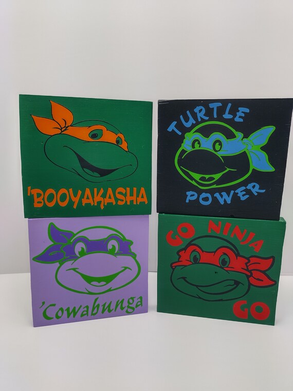 TMNT I Ninja Turtles Decor I Kids Room Decor I Novelty Wall Etsy