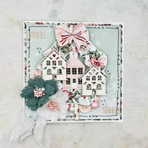 Cartão de Natal exclusivo, lembrança de Natal para pais, papelaria para o inverno