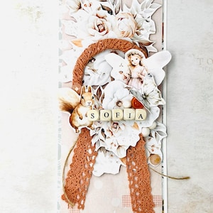 Birthday Girl's Card With Fairy, Colorful Fairytale Card, For Little Girl, Boho Card