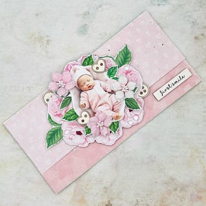 Biglietto di auguri per baby shower, auguri per la futura mamma, regalo per i futuri genitori